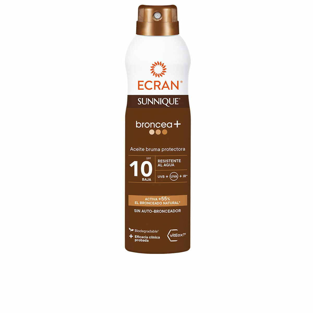 ECRAN Aceite Bronceador Sunnique Broncea + Spray SPF10 250 ml