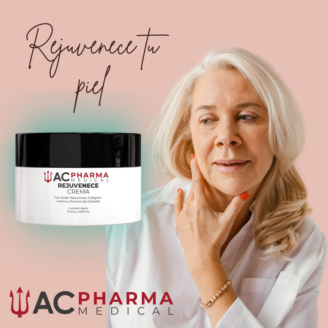 Crema rejuvenecedora con colágeno+ AH ACPHARMA MEDICAL (50ml)